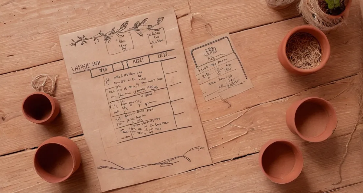 Gemüsegarten im April – junge Pflanzen werden ins Beet gesetzt