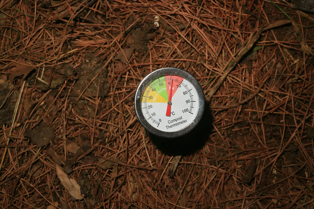 Komposttrommel im Garten