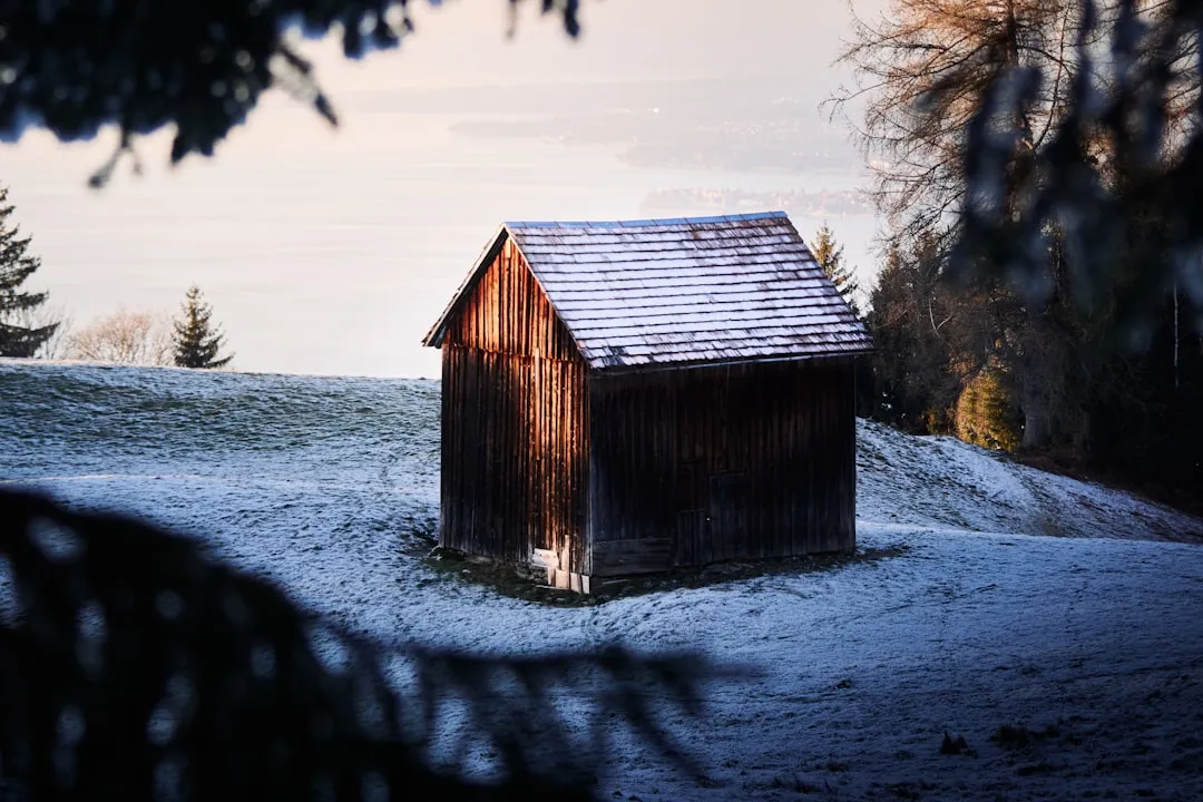 Gartengeräte werden für den Winter gereinigt